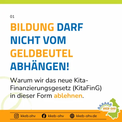 KKEB-OHV UNTERSTÜTZT KRITIK AM KITA-FINANZIERUNGSGESETZ: BILDUNG DARF NICHT VOM GELDBEUTEL ABHÄNGEN (Bild vergr&ouml;&szlig;ern)