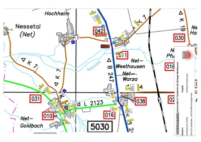 Verkehrseinschränkungen zwischen Hochheim und Westhausen