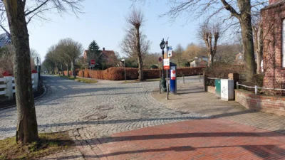 Foto: (Foto: Amt FA Andreas Hansen) Foto zur Meldung: Ecke Feldstraße / Mühlenstraße: Reparaturarbeiten abgeschlossen – Wieder freie Fahrt!