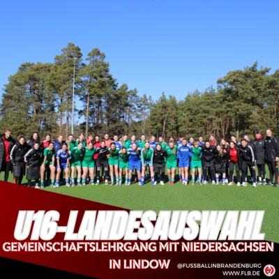 Gemeinschaftslehrgang der U16-Landesauswahl mit Niedersachsen in Lindow