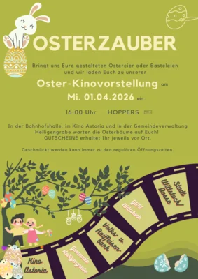 „Osterzauber“: Nach dem Basteln ins Kino