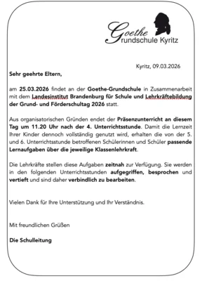 Grund- und Förderschultag an der Goethe-Grundschule