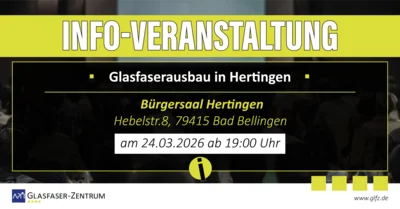 Meldung: &#xD83DDE80 Glasfaserausbau in Hertingen – Infoveranstaltung