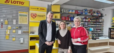 Ein Herzliches willkommen in Neuzelle: Andreas Fischer, Juliane Böttcher, Christiane Barcikowski (von links) (Bild vergr&ouml;&szlig;ern)