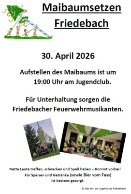 Maibaumsetzen in Friedebach