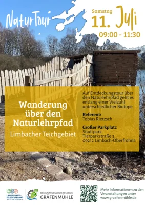 „NaturTour: Wanderung über den Naturerlebnispfad Limbacher Teiche“
