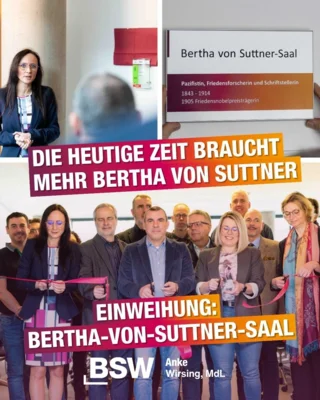 Meldung: Presseerklärung zur Umbennenung des Fraktionraumes des BSW