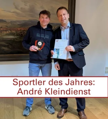 André Kleindienst: Sportler des Jahres 2025 (Foto: Stadt Osterode am Harz) (Bild vergr&ouml;&szlig;ern)