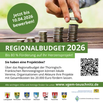 REGIONALBUDGET 2026 – Bis zu 80 % Förderung für Ihr Herzensprojekt! (Bild vergr&ouml;&szlig;ern)