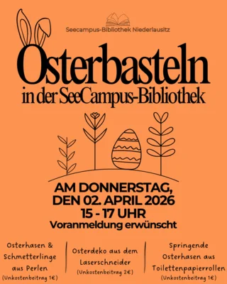 Osterbasteln in der SeeCampus-Bibliothek (Bild vergr&ouml;&szlig;ern)