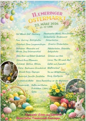 11. Emeringer Ostermarkt am 22.03.2026