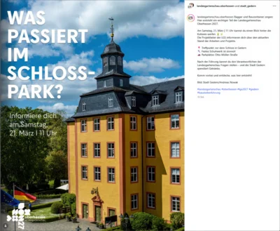Infoveranstaltung zur Landesgartenschau 2027 im Schloßpark Gedern