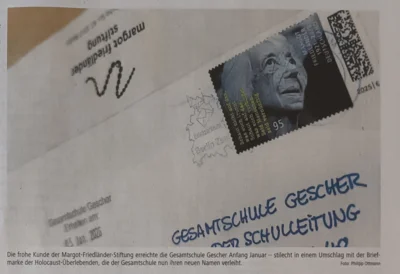 Eine Zeitungsseite. Ein Thema. Eine Schule