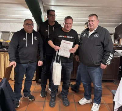25 jähriges Jubiläum auf der Verbandsliste für Steffen Rabe (Bild vergr&ouml;&szlig;ern)