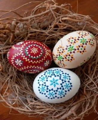 31.03.2026 - Kreativworkshop für Senioren im Dorfgemeinschaftshaus Grubo - Gestaltung von Ostereiern nach sorbischer Tradition und gemeinsames Backen von Eierplinsen (Bild vergr&ouml;&szlig;ern)