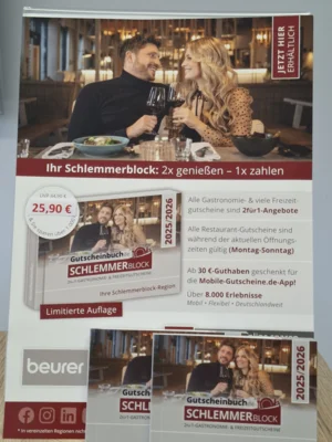 Tourist-Information bietet neuen 0-Euro-Schein und Gastronomie-Gutscheinheft an (Bild vergr&ouml;&szlig;ern)