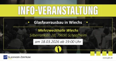 Meldung: &#xD83DDE80 Informationsveranstaltung zum Glasfaserausbau in Wiechs