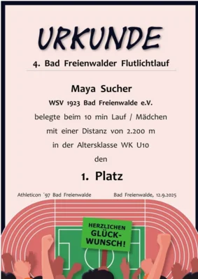 Der WSV 1923 beim Flutlichtlauf (Bild vergr&ouml;&szlig;ern)
