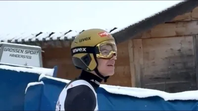 Max Unglaube beim FIS-CUP in Kandersteg (SUI)
