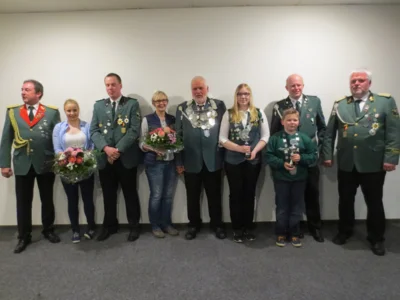 König Clemens Frilling zum 60-jährigen Schützenfest-Jubiläum (Bild vergr&ouml;&szlig;ern)