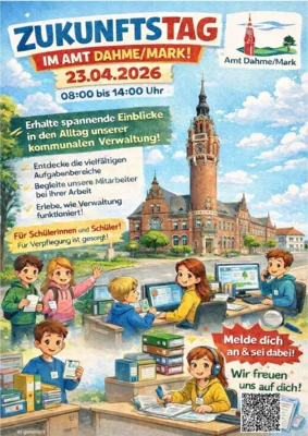 Flyer Zukunftstag Amt Dahme/Mark (Bild vergr&ouml;&szlig;ern)