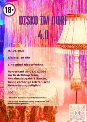 Meldung: Disko im Dorf