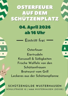 Osterfeuer auf dem Schützenplatz am 04. April 2026