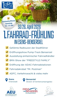 1. Fahrrad-Frühling in Esens-Bensersiel (Bild vergr&ouml;&szlig;ern)