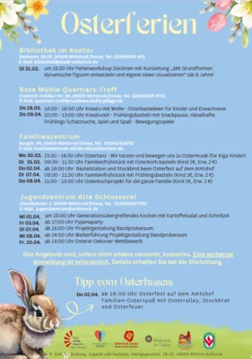 Programm für die Osterferien