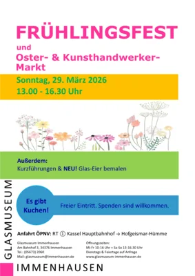 Frühlingsfest mit Oster- und Kunsthandwerker-Markt_Glasmuseum Immenhausen (Bild vergr&ouml;&szlig;ern)