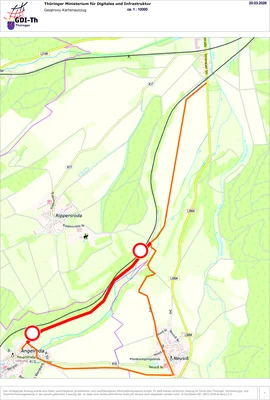 ⚠️ Wichtige Information – Vollsperrung des Radweges Plaue – Angelroda ab 20.03.2026 (Bild vergr&ouml;&szlig;ern)