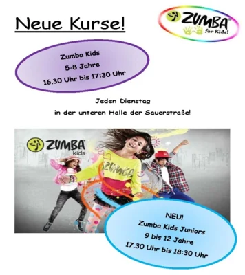 NEU!!! Zumba für 9 bis 12-jährige