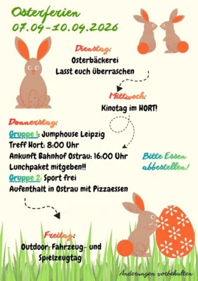 Übersicht der Ferienspiele des Hort Ostrau (Bild vergr&ouml;&szlig;ern)