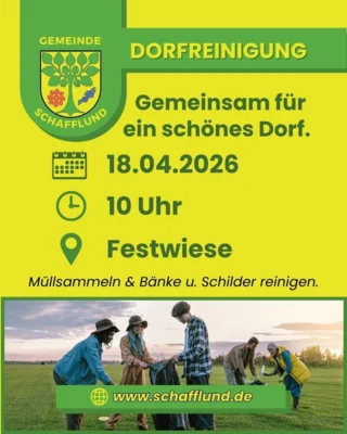 Gemeinsam für ein sauberes Dorf – mach mit!