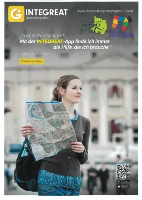 ESTAruppin e.V. startet INTEGREAT-App im Landkreis Ostprignitz-Ruppin - kostenlose digitale Informationsplattform für alle ab sofort verfügbar
