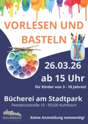Tolle Mitmachaktion in der Bücherei am Stadtpark: Frühlingsspaß für Kids beim gemeinsamen Osterbasteln (Bild vergr&ouml;&szlig;ern)
