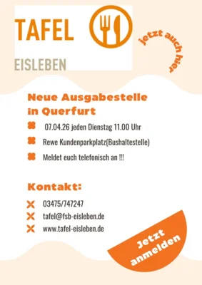 Neue Ausgabestelle der Tafel in Querfurt