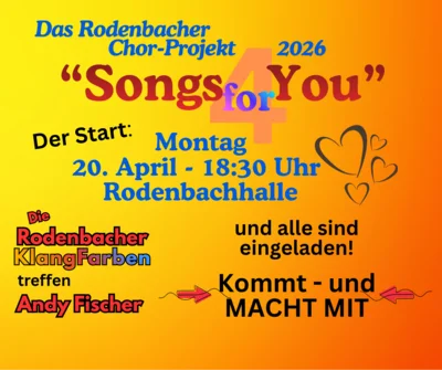 Das Chorprojekt "Songs4You"