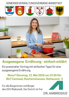 Vortrag zum Thema "Ausgewogene Ernährung " (Bild vergr&ouml;&szlig;ern)