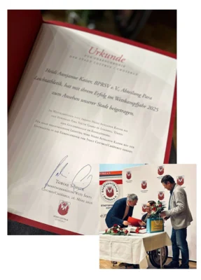 Eintrag in die Ehrenchronik - Herzlichen Glückwunsch!