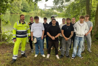 Exkursion der Industriemechaniker zum Betrieb der Quarzwerke Haltern (Bild vergr&ouml;&szlig;ern)