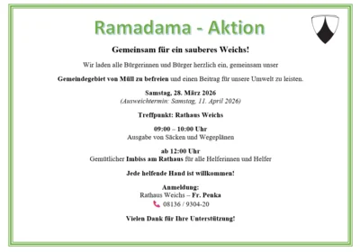 Ramadama findet statt am morgigen Samstag