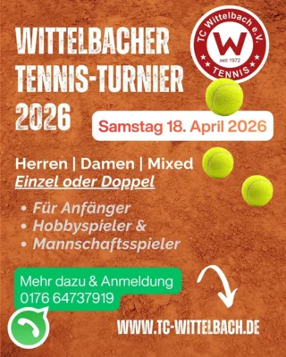 Wittelbacher Tennisturnier 2026 (Bild vergr&ouml;&szlig;ern)