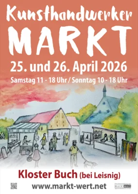 Markt der Kunsthandwerker Kloster Buch bei Leisnig am 25. und 26. April 2026 (Bild vergr&ouml;&szlig;ern)