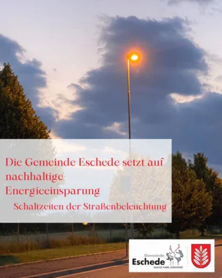 Gemeinde Eschede setzt auf nachhaltige Energieeinsparung (Bild vergr&ouml;&szlig;ern)