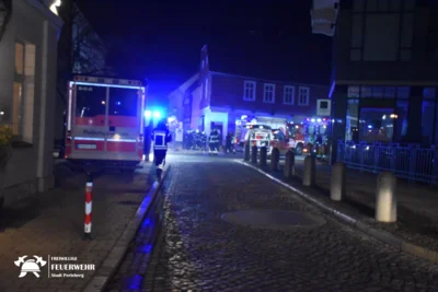 Brand in einem Gebäude in der Perleberger Innenstadt