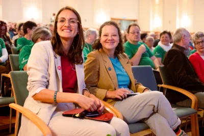 Die LAGA-Ehrenamtskoordinatoinnen Sabrina Klabuhn und Tina Vogel (Bild vergr&ouml;&szlig;ern)