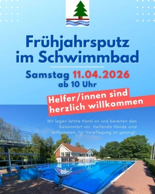 Frühjahrsputz im Schwimmbad – pack mit an!