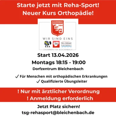 Neuer Reha-Sport Kurs in Bleichenbach (Bild vergr&ouml;&szlig;ern)