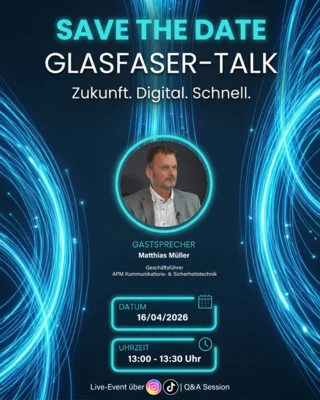 Meldung: &#xD83DDE80 Glasfaser-Talk: zukunft.digital.schnell – Save the Date